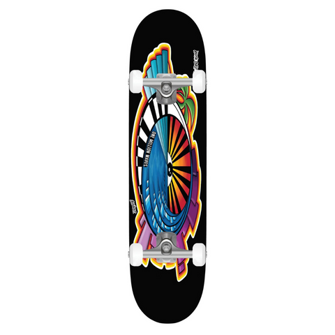 8’ Complete Skateboard, 'One Million Waves' Design
